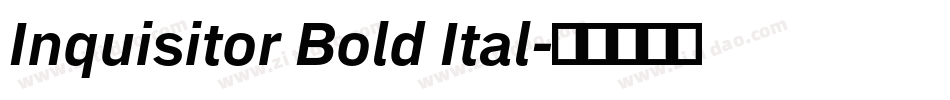Inquisitor Bold Ital字体转换